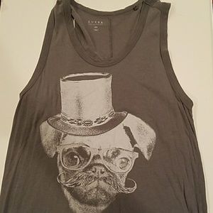 Guess Pug tank top